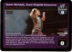 Shawn Michaels, Guest Ringside Announcer